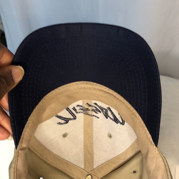 OTTO CAP NISSAN tan and blue baseball cap. Made in Thailand. - Picture 7 of 9